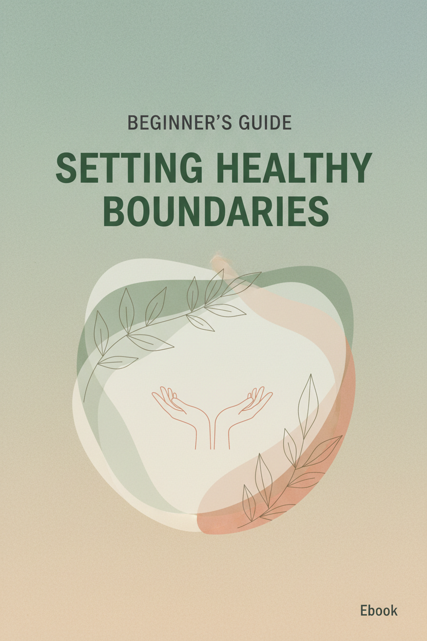 Beginner's Guide to Setting Healthy Boundaries - Digital Ebook (PDF)